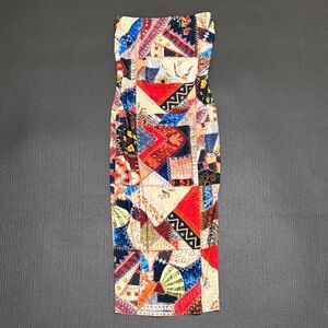 Norma Kamali Multicolor Patchwork Dress